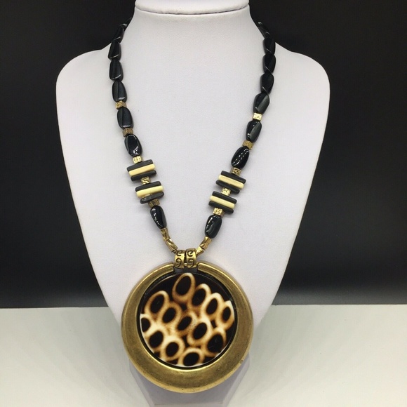 Chico's Jewelry - Chico’s Beaded Leopard Animal Print Necklace